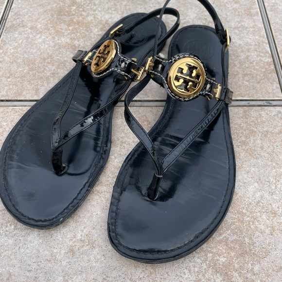 Tory Burch black sandals - Picture 2 of 10